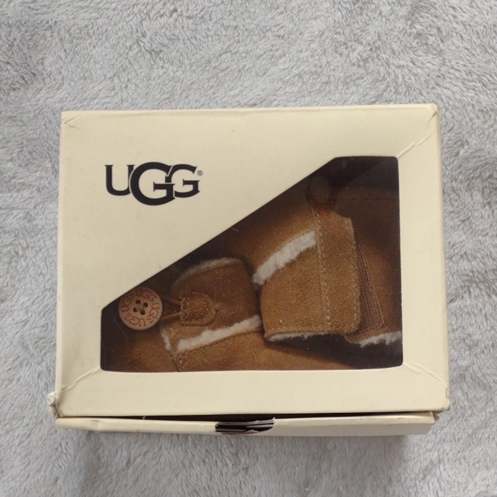 UGG Australia Infant Lemmy II Bootie Chestnut Suede Size 2/3